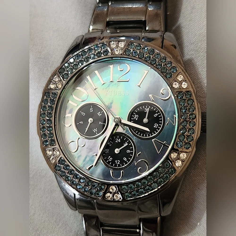 Guess Gunmetal Watch Waterpro